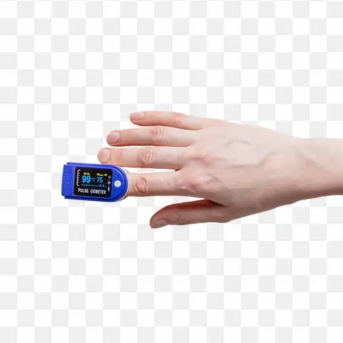 Pulse Oximeter with hand png Free Stock Image